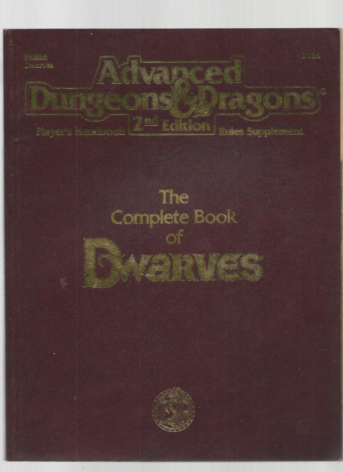 Advanced Dungeons & Dragons 2nd complete Book of popular the Dwarves!